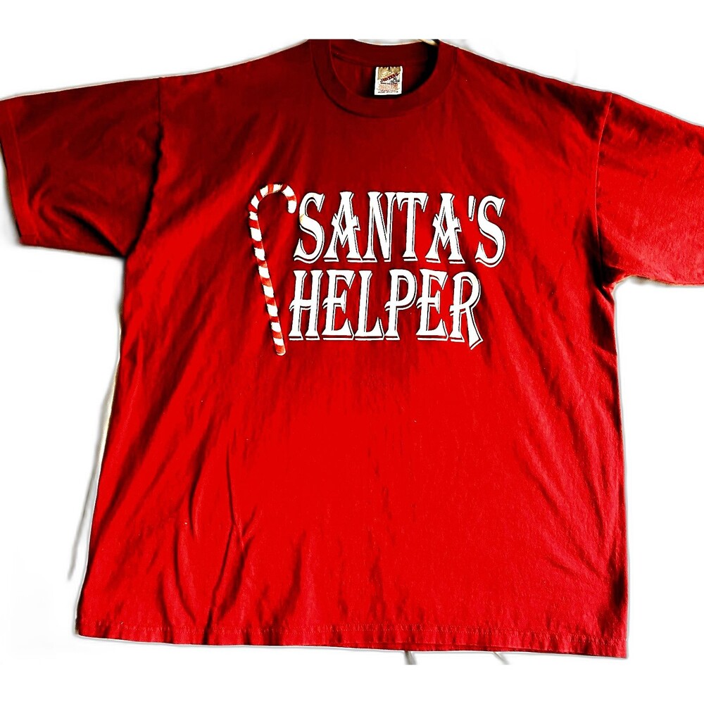 Vintage SANTAS HELPER Sam’s Club #8265 Lake Charles LA Shirt XL USA